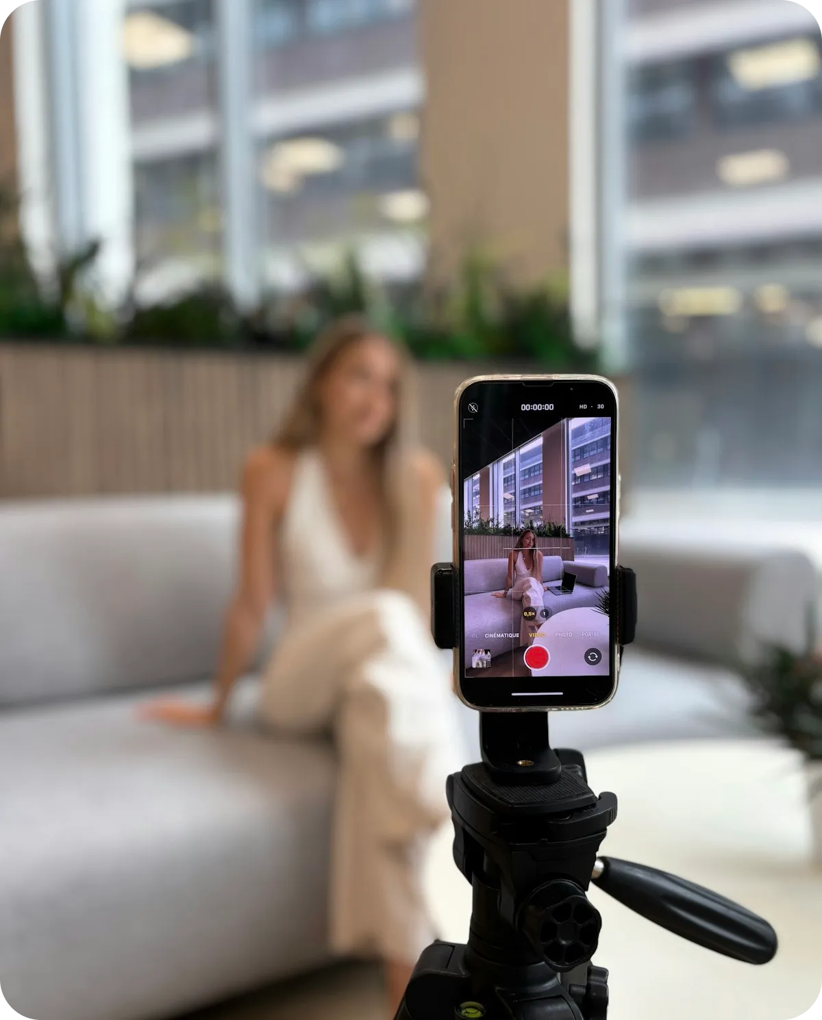filming creative for the feed