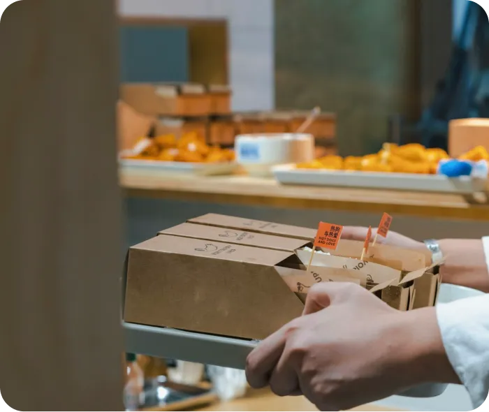 retailer with an order