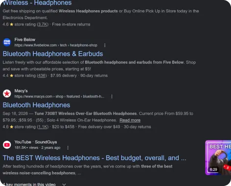 a page-4 search result