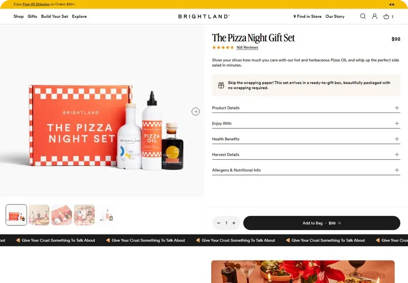 a real product page