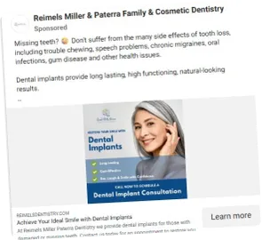 a real service ad (Meta Ad Library)