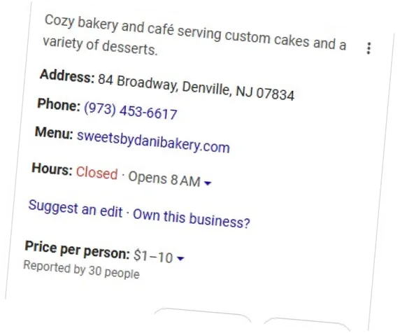business details