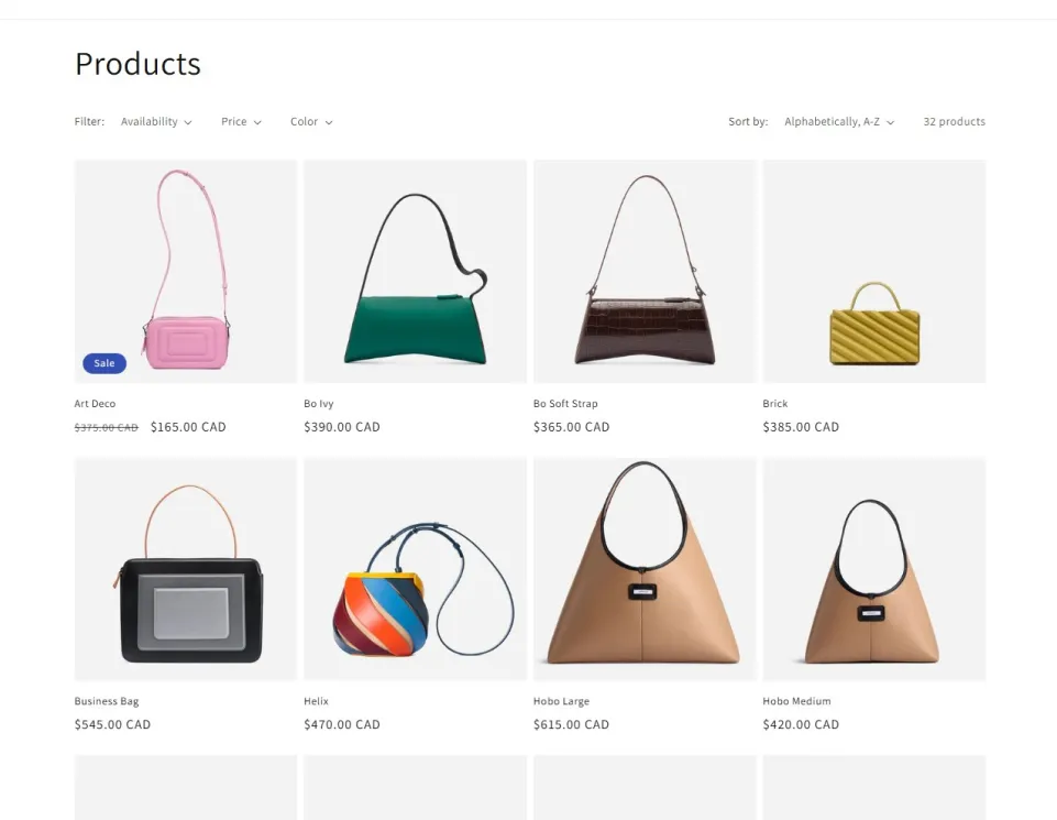 category page