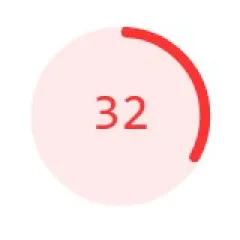 a failing PageSpeed score