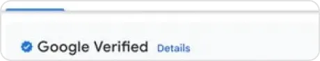 Google Verified badge (Google’s image)