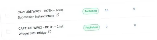 live workflows