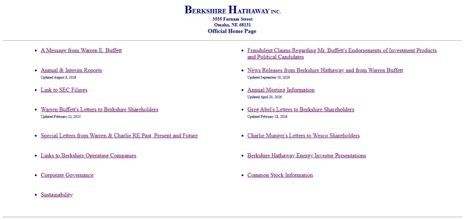 old website