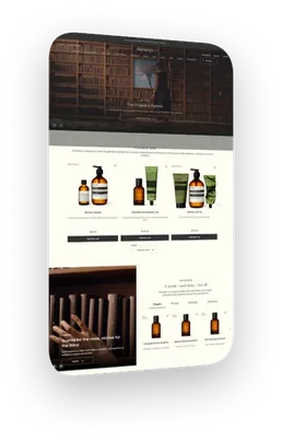Website design: aesop