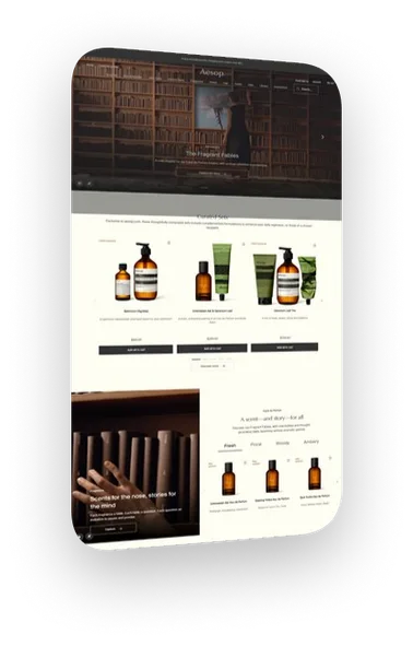Website design: aesop