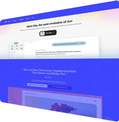 Website design: arc