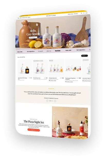 Website design: brightland