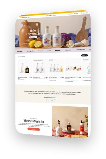 Website design: brightland