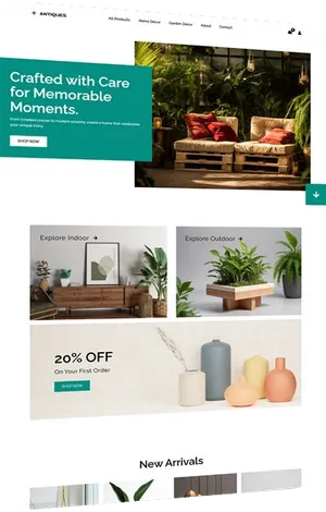 Website design: decor