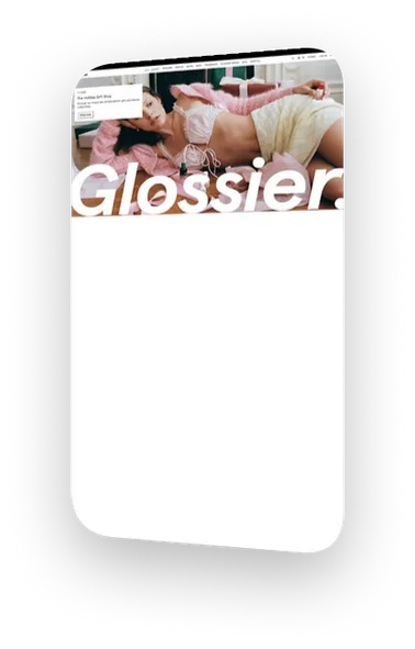 Website design: glossier