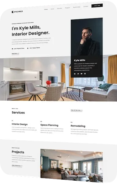 Website design: interior