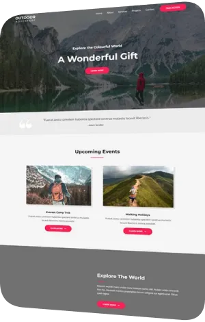 Website design: outdoor