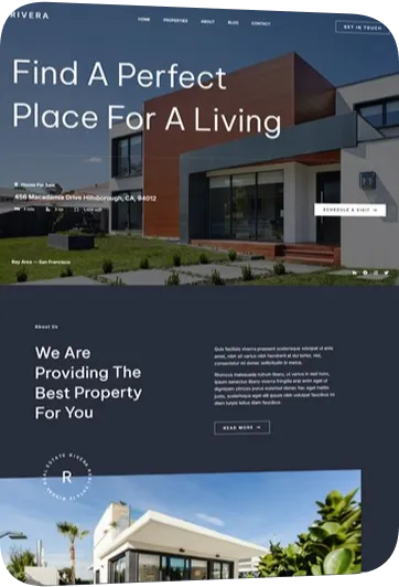 Website design: realestate