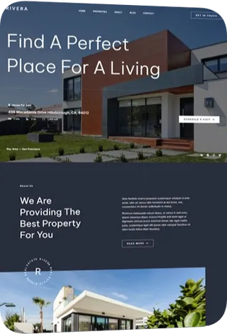 Website design: realestate