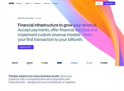 Website design: stripe